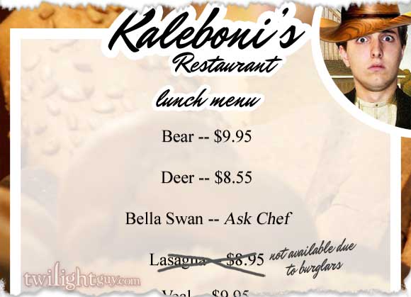 Kaleboni’s Menu